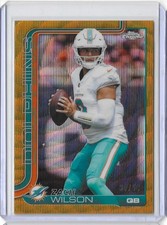 2025 Topps Chrome Football #189 Zach Wilson Gold Geometric Refractor 30/50 (KH2)