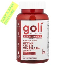1-3PCS Goli Nutrition, World's First Apple Cider Vinegar Gummies , 60 Gummies