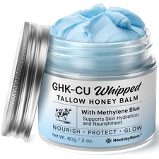 HealthyDerm Copper Peptides GHK-Cu Blue Balm 2oz Face Body Moisturizer