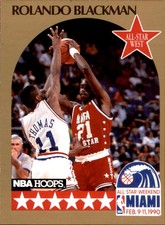 Rolando Blackman 1990-91 Hoops #14 Dallas Mavericks Basketball Trading Card