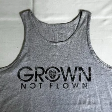 Hawaii Farming Shirt XXL Gray Tank Grown Not Flown Aina Chef Fruits Veggie 3006