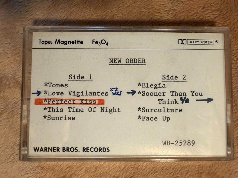 FACTORY RECORDS: New Order- Low Life US PROMO 1st edition IN-HOUSE  TEST CASS