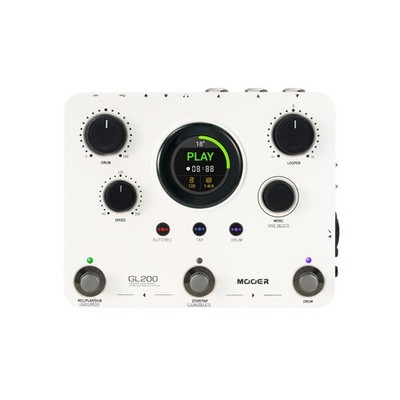 MOOER GL200 Looper Pedal Drum Machine, Drum Looper Guitar Pedal with 800 Mins