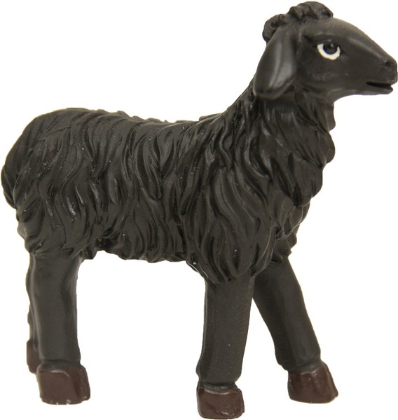 Krippenfigur Schaf Schwarz 2,6 Cm FüR 7-8 Cm Figuren Polyresin-image