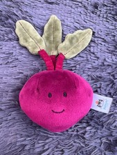 JELLYCAT LONDON VIVACIOUS VEGETABLE BEETROOT SMALL SOFT PLUSH TOY RETIRED 20CM