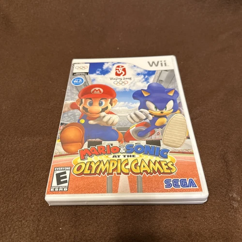 Nintendo Wii Mario & Sonic At The Olympic Games Bejing 2008 Sega Video Game CIB