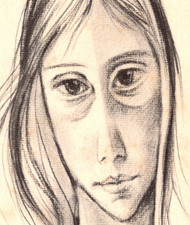 Vintage Postcard Artwork Margaret H Keane Big Eyes San Francisco Gallery CA