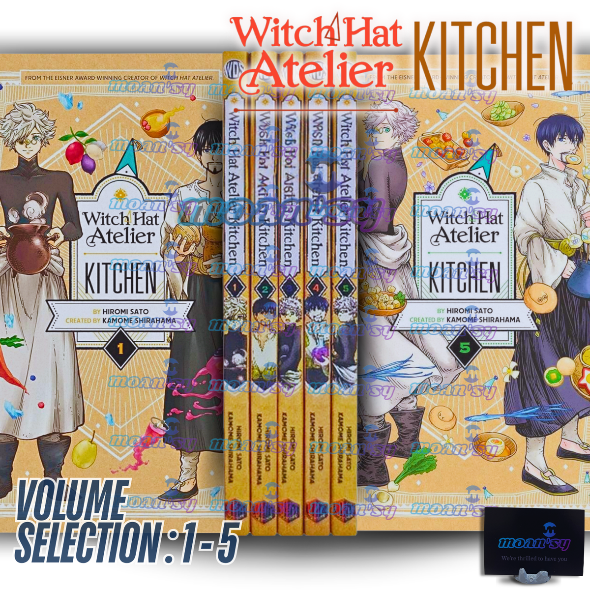 とんがり帽子のキッチン 1-5巻セット Witch Hat Atelier Witch Hat Atelier Kitchen Mang Vol 1-5 English Version Pick Your