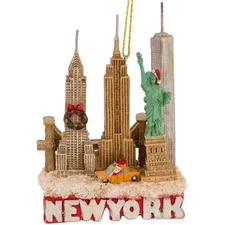 Kurt Adler Resin Ornament for Christmas Tree, New York City