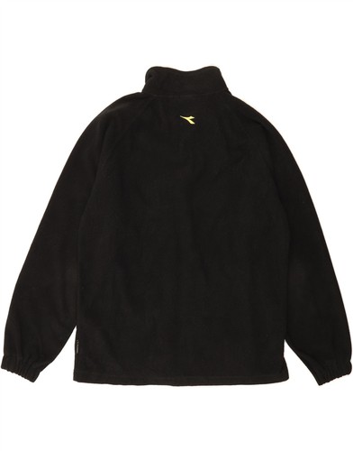 DIADORA Mens Fleece Jacket UK 40 Large Black Colourblock Polyester AG03 - Picture 2 of 5