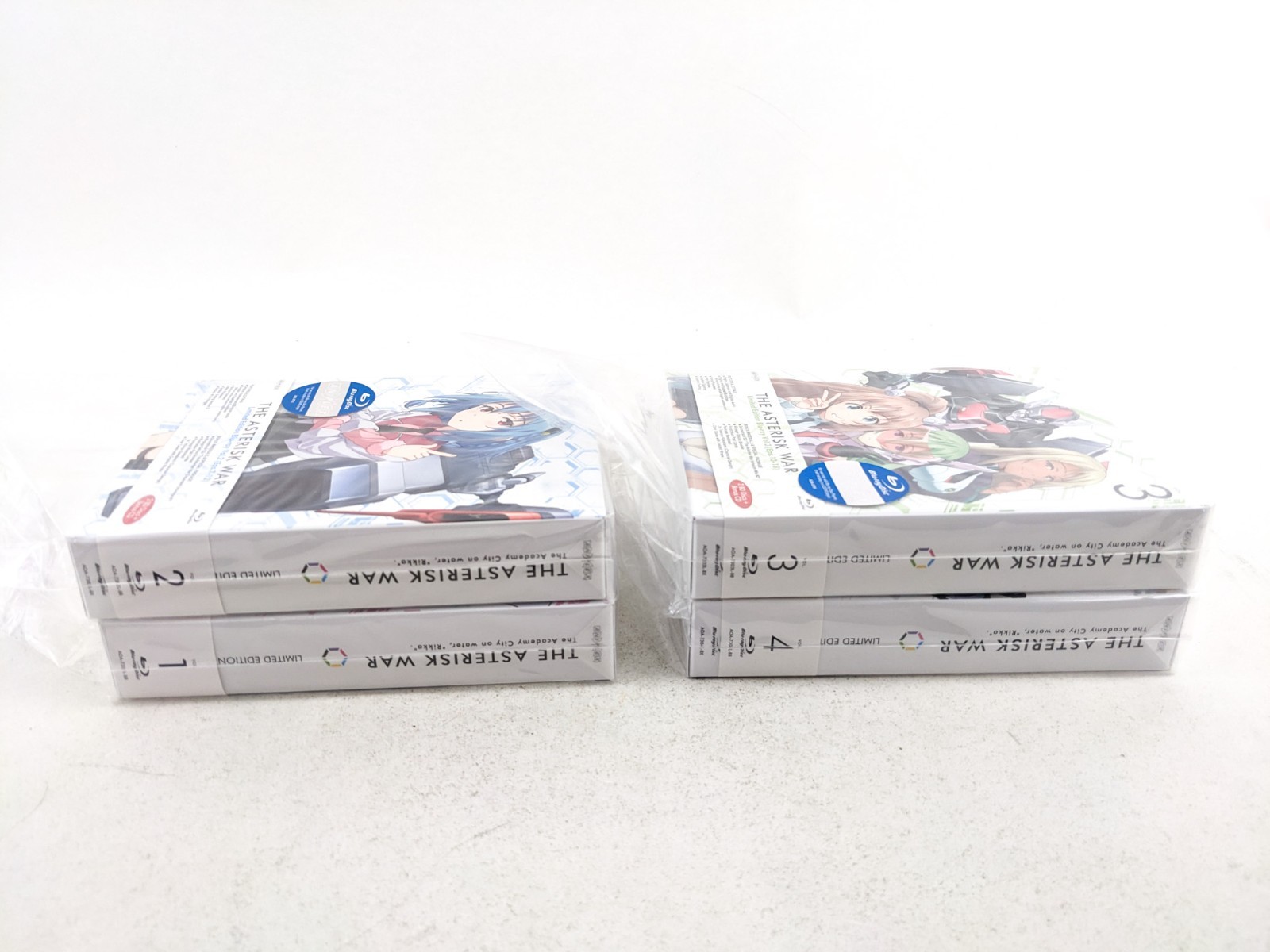 The Asterisk War Volume 1-4 Limited Edition (Blu-ray, Aniplex of America)