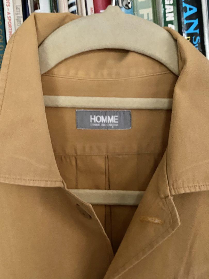Vintage Comme des Garçons Homme Work Shirt Camel 70-80s 3 Front 