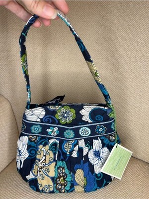 Vera Bradley Mod Floral Blue Morgan Quilted Shoulder Bag