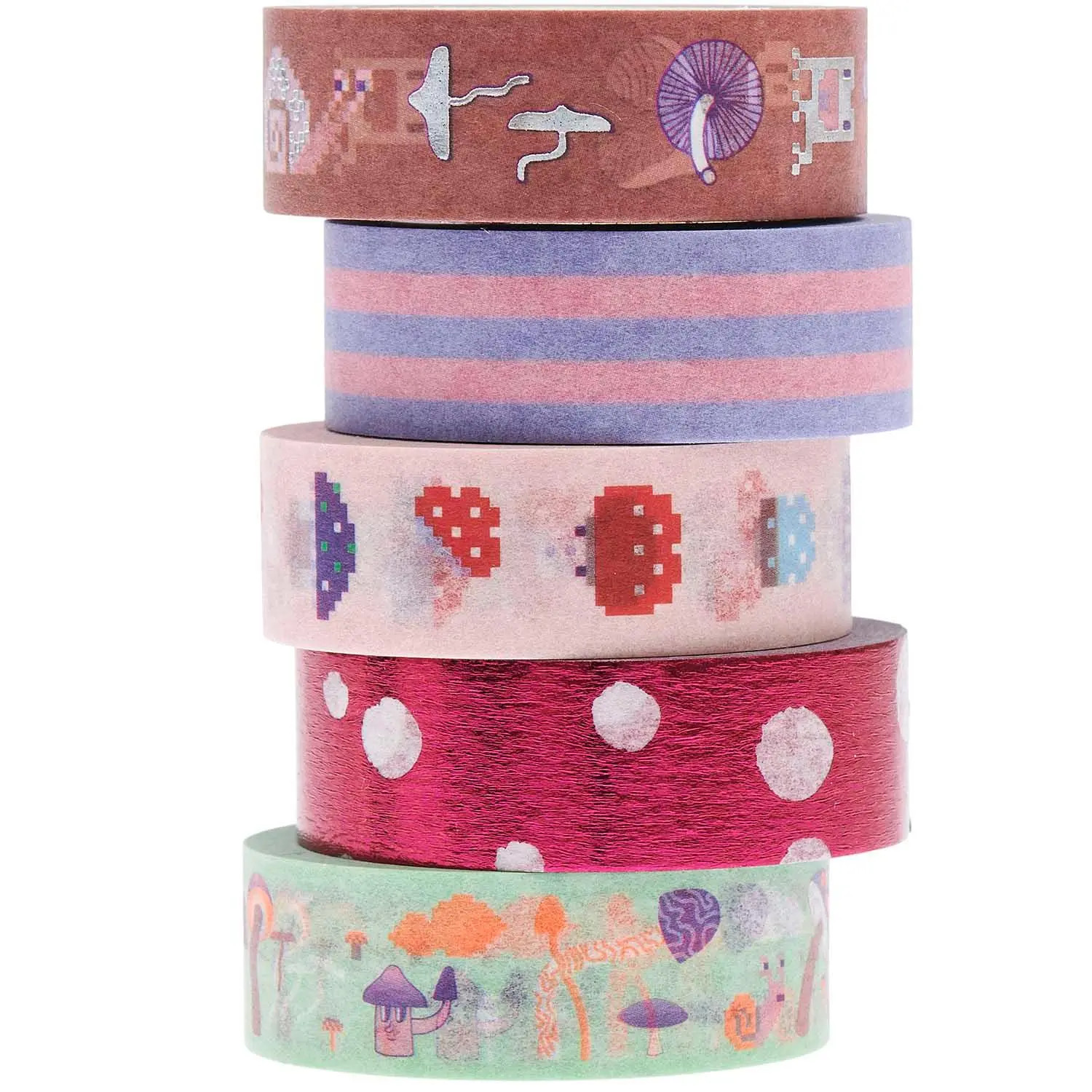 Rico Design Mehrfarbig Washi Tape, Tape Set Shrooom, Big Shroomies Fsc Mix - Image 2