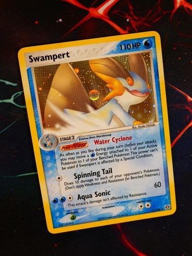 LP Pokemon SWAMPERT Card EX EMERALD Set #11/106 Holo Foil Rare#2