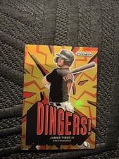 2025 Panini Prizm James Tibbs III Dingers Red Prizm /199