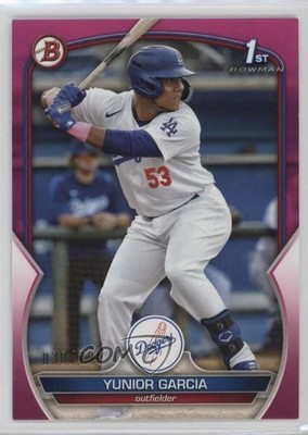 2023 Bowman Prospects Fuchsia 30/299 Yunior Garcia #BP-142 16m5