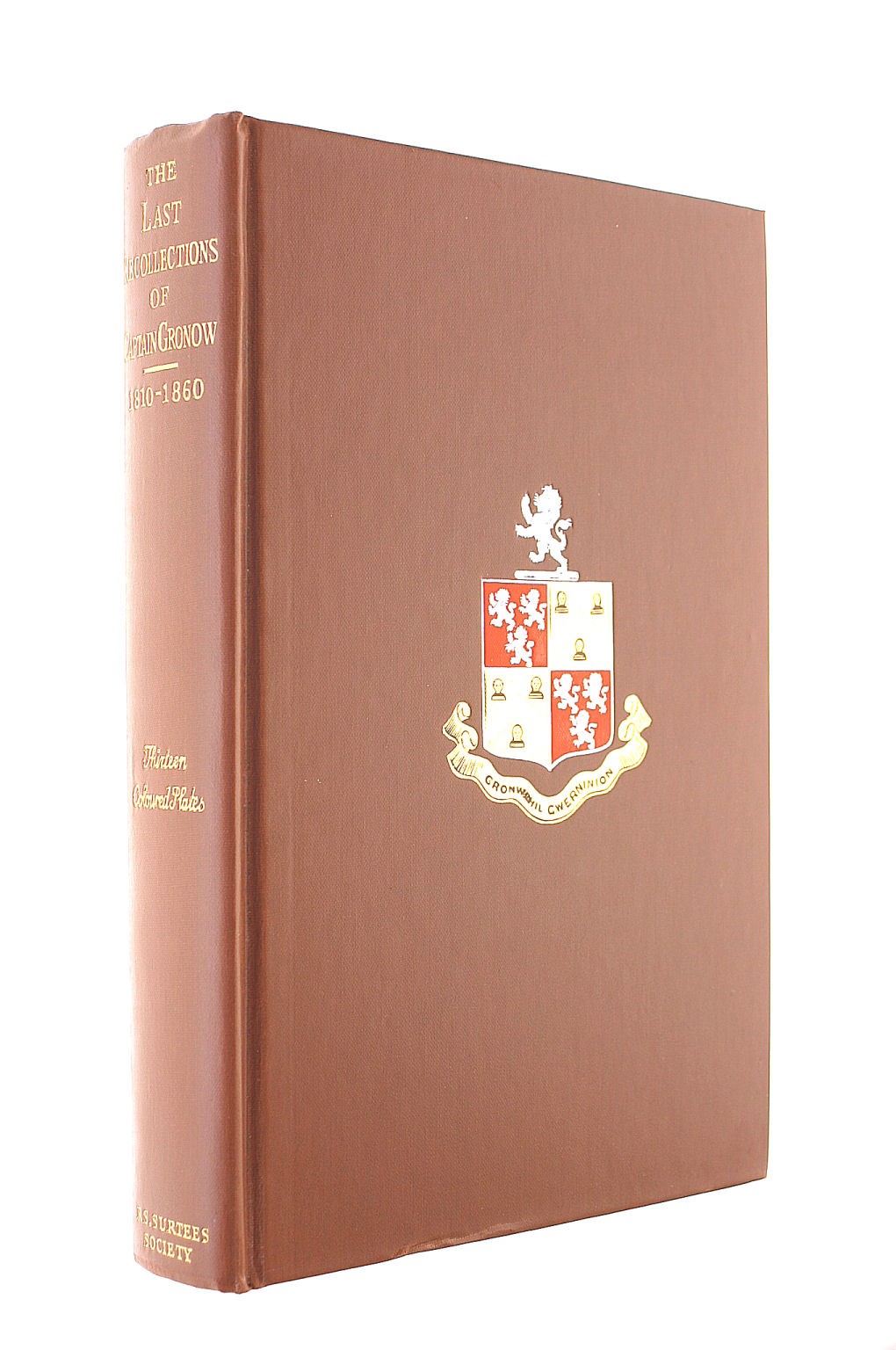 Last Recollections of Captain Gronow by Gronow, R.H.