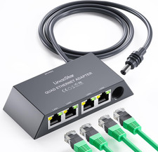 Multi Ports Starlink Gen 3/Mini Ethernet Adater for Wired External Network, 4Por