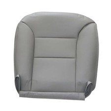 Gray Leather Driver Side Bottom Replacement Seat Cover 1 Driver bottom