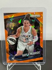 2025 Panini Prizm WNBA Kayla McBride #45 Cracked Ice Orange Prizm