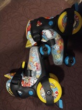 Roller Derby Comic Themed Roller Skates Adjustable Kids youth Size 11-2