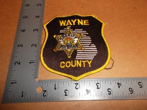 Wayne County Sheriff Police Patch~Michigan~MI~Uniform Worn~Mich~