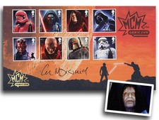 Star Wars "The Dark Side", signiert FDC Ian McDiarmid Emperor Palpatine (Mc + COA