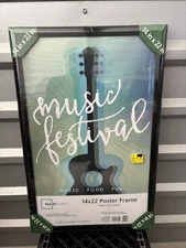 Mainstays 14x22 Basic Poster Frame, Black NEW