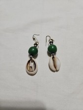 Cowrie Shell Dangle Earrings