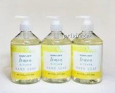 LEMON SCENTED KITCHEN LIQUID HAND SOAP TRADER JOE'S (Pack 3)
