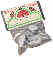 VINTAGE Darice Doll Joints 20mm For Making Bears And Dolls 2 Sets, Craft NEW NOS