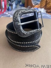 Western Cowboy PU Leather Belt - Men Waist Strap Bull Decoration Floral Engraved