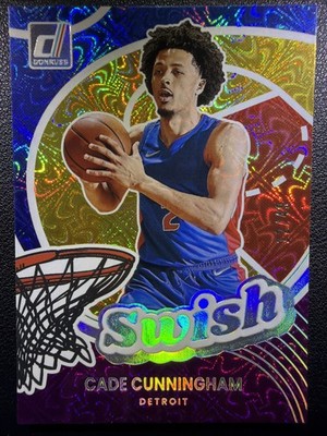 2025-26 Panini Donruss Cade Cunningham Swish Jazz Parallel /49 #10 Pistons