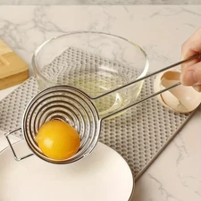 Premium Stainless Steel Egg Yolk Separator - Effortless Egg White And Yolk Divid
