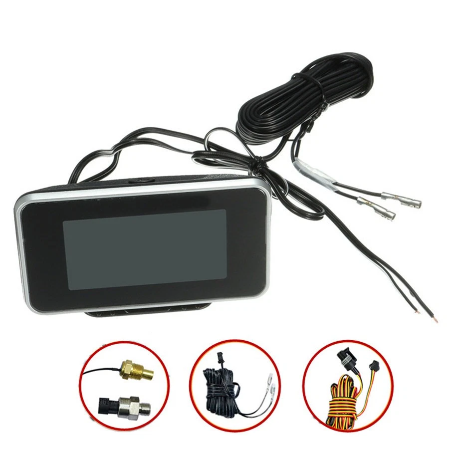 4 IN1 Digital Oil Pressure Meter/Voltmeter/Water Temp/Fuel Level Gauge Universal - Image 2 of 4