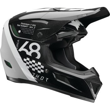 Thor Reflex Sport Helmet Full Face - Riot Black/White - MIPS - Adult Size 2XL