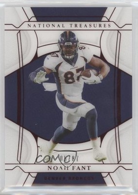2021 Panini National Treasures Jersey Number Red 5/87 Noah Fant #12 0t4p