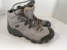 OBOZ Bridger Hiking Boots Womens 10 Wide Gray Mid B-Dry Waterproof Outdoor Wear