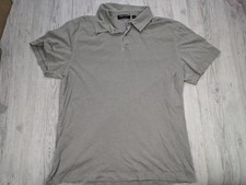 Country Road Men Polo Shirt Size XL Organic Cotton Grey Taupe Minimal Casual