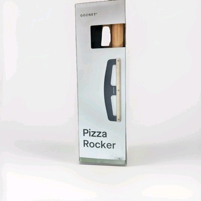 Gozney AD1597 Pizza Rocker Stainless Steel & Wood Pizza Rocker Cutter
