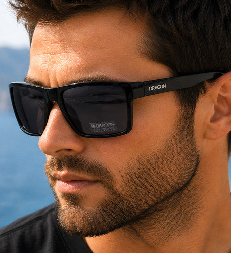 Dragon Alliance Square Polarized Sunglasses DRS1002-001
