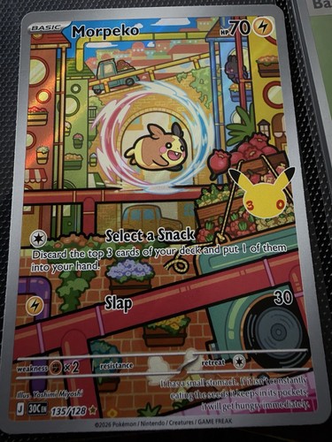 Morpeko 135/128 Me: 30th Celebration Holo