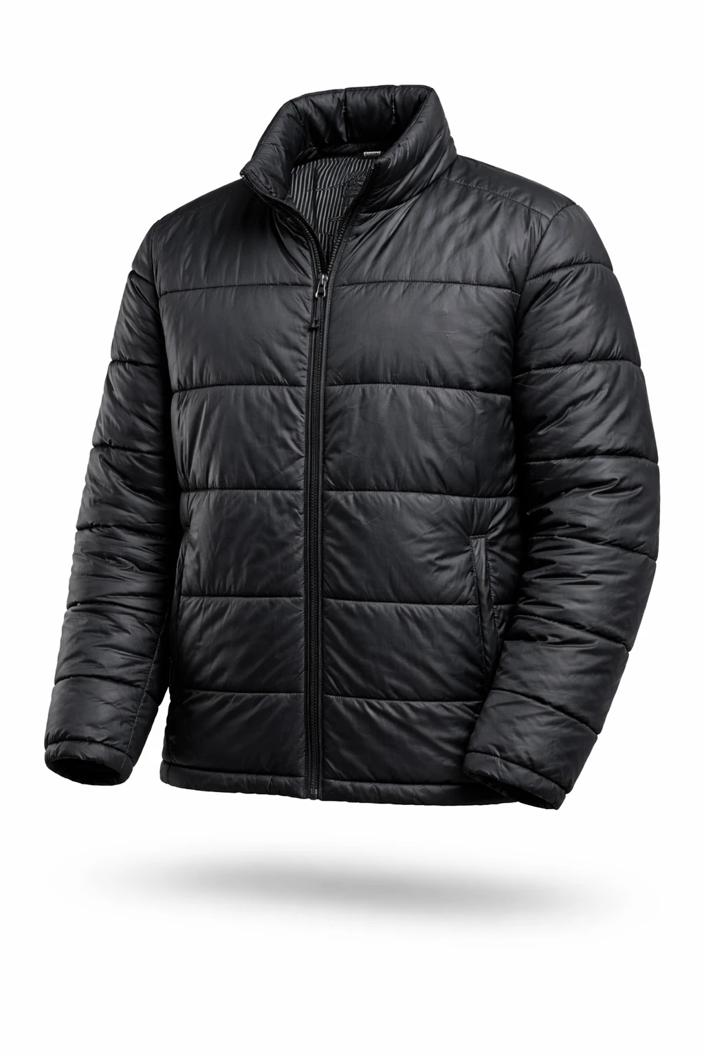 Columbia Jacket Coat Mens M Black Full Zip Hiking Camping Lightweight Packable