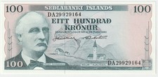 Iceland 100 Kronur Banknote 1961 Choice Uncirculated Condition Pick#40