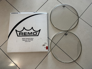 NEW Lot of 2 REMO Weatherking 18" Emperor Clear Drum Heads NOS