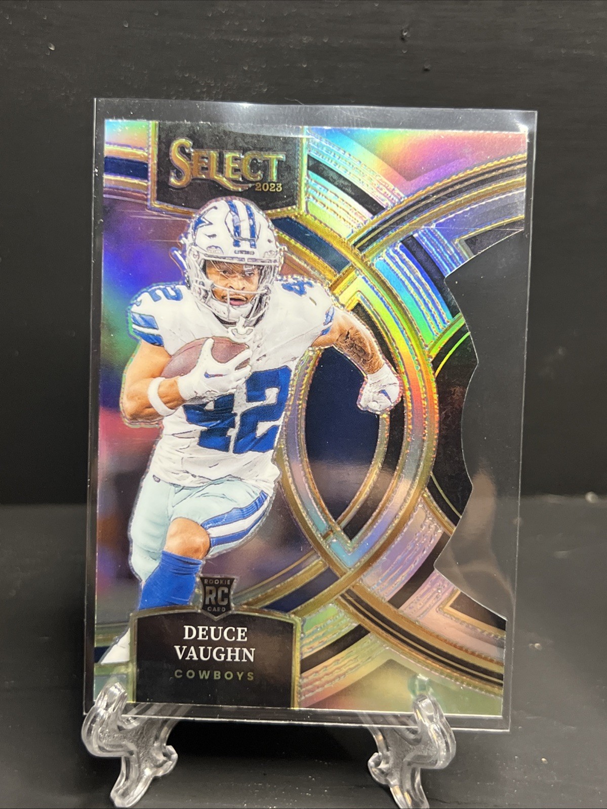 2023 Panini Select - Premier Level Deuce Vaughn #128 Silver Prizm Die-Cut (RC)