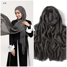 Women Muslim Wrap Long Scarf Head Cover Shawls Bonnet Islamic Headscarf Scarves