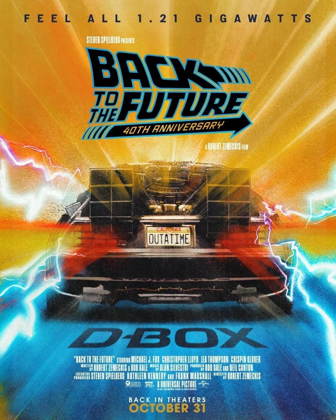 Back To The Future 40th Anniversary Poster IMAX poster
