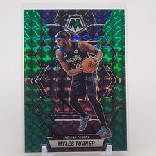 2022-23 Panini Mosaic - Myles Turner #36 Green Mosaic Prizm - Indiana Pacers